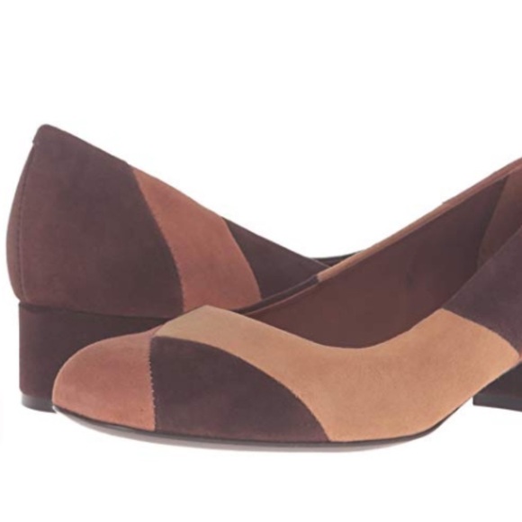 Bernardo New Roxanne Color Block Pump Brown Size 5 - Picture 3 of 9